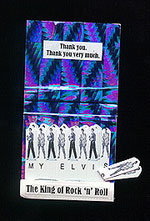 elvis matchbook shrine - inside